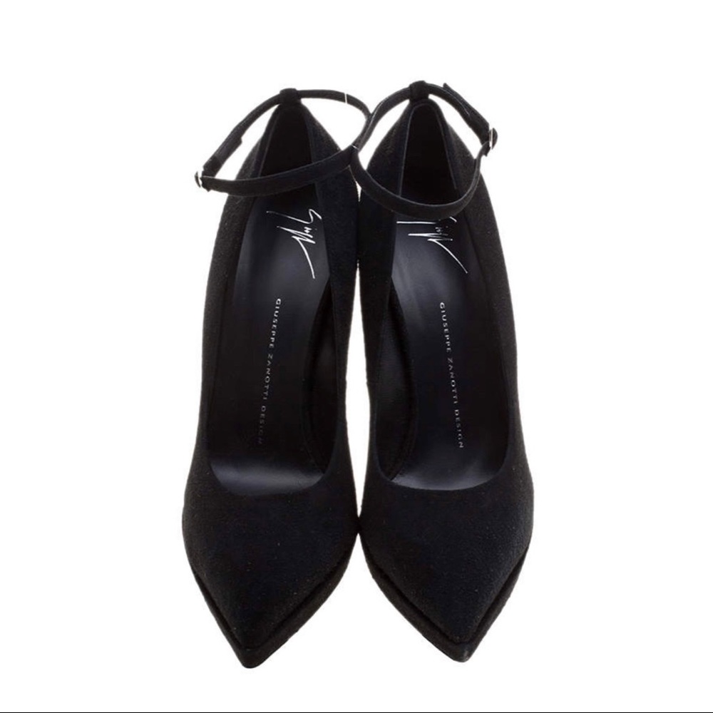 NIB Giuseppe Zanotti Suede Ankle Strap Platform Pumps - Picture 2 of 4